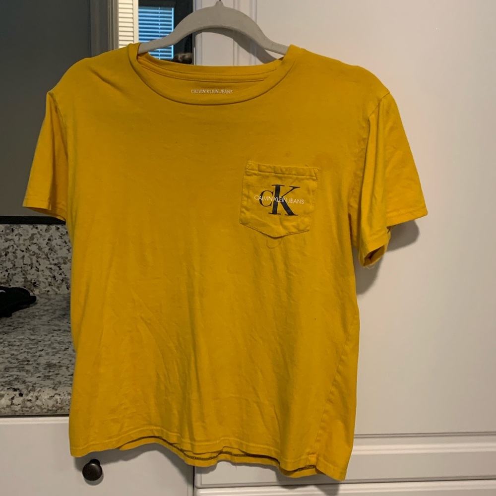 Yellow CK shirt